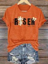 Women's  He is Risen Print T-Shirt
