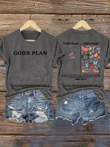 Women's  your-plan-and-god's-plan  Printed T-shirt