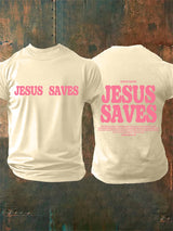 Men's  Jesus saves Print T-Shirt