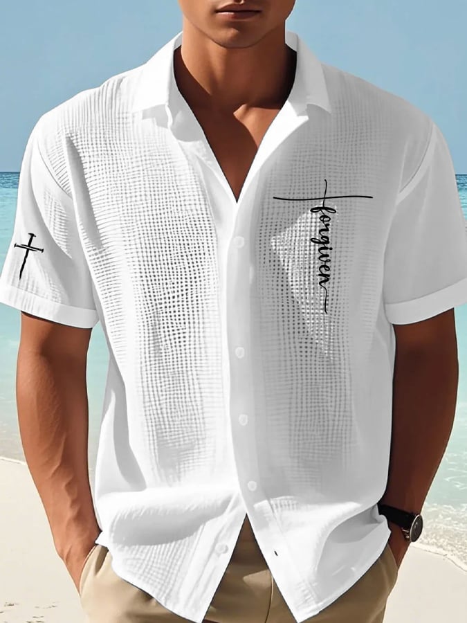 Men's Faith Print Waffle Shirt