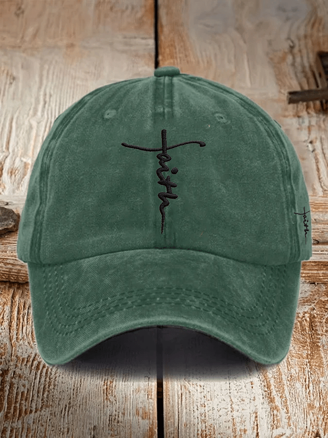 Unisex Christian faith embroidered hats