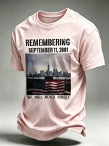 Men's Never Forget September 11 Print T-Shirt
