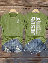 Women's  JESUS IS My God Print T-Shirt