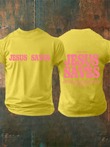Men's  Jesus saves Print T-Shirt