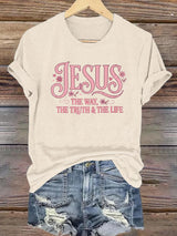 Women's  JESUS THE WAY Printed T-Shirt