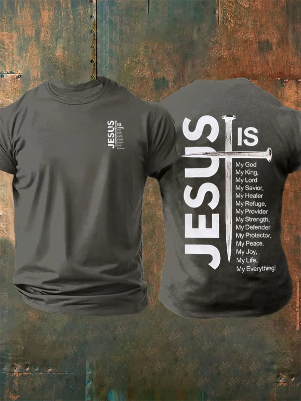 Men's JESUS IS My God Print T-Shirt