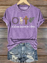 Women's  A lot can happen in 3 days Print T-Shirt