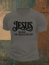 Men's  JESUS THE WAY Printed T-Shirt
