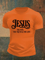 Men's  JESUS THE WAY Printed T-Shirt
