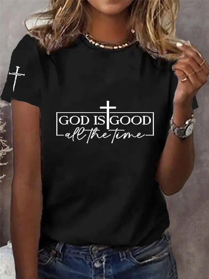 🔥Hot Sale Picks 🔥Women's Jesus Printed Short Sleeve T-Shirt