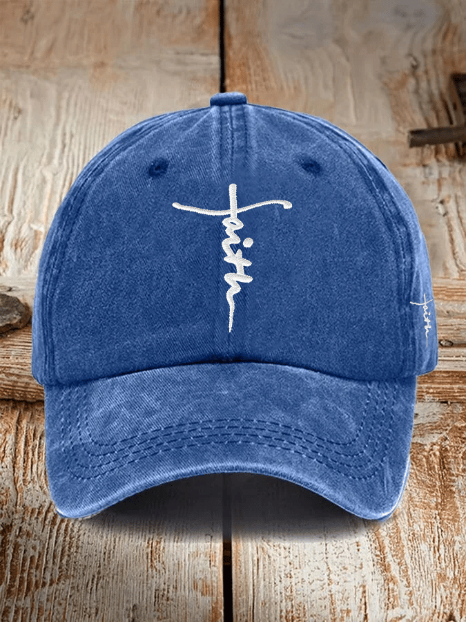 Unisex Christian faith embroidered hats
