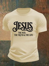 Men's  JESUS THE WAY Printed T-Shirt