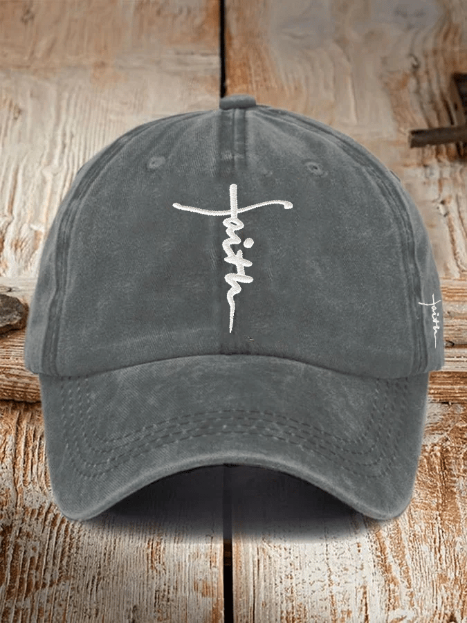 Unisex Christian faith embroidered hats