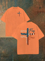 Unisex  STAND FOR THE KNEEL FOR THE Print  Washable T-shirt