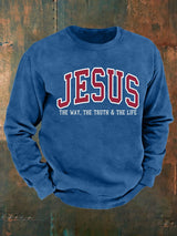 Men's  JESUS THE WAY, THE TRUTH & THE LIFE printed Sweatshirt