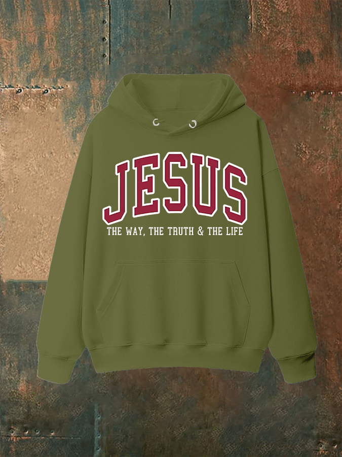 Unisex  JESUS THE WAY, THE TRUTH & THE LIFE printed  Hoodie