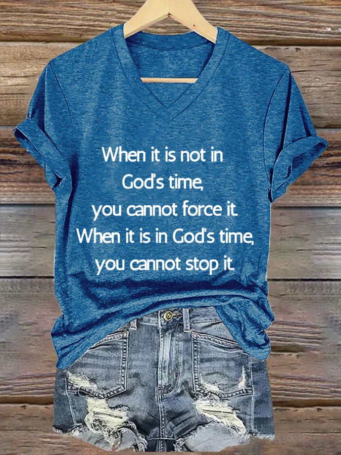 Women'S Casual Faith Short Sleeve T-Shirt