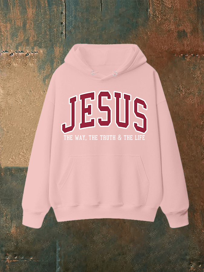 Unisex  JESUS THE WAY, THE TRUTH & THE LIFE printed  Hoodie