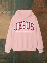 Unisex  JESUS THE WAY, THE TRUTH & THE LIFE printed  Hoodie