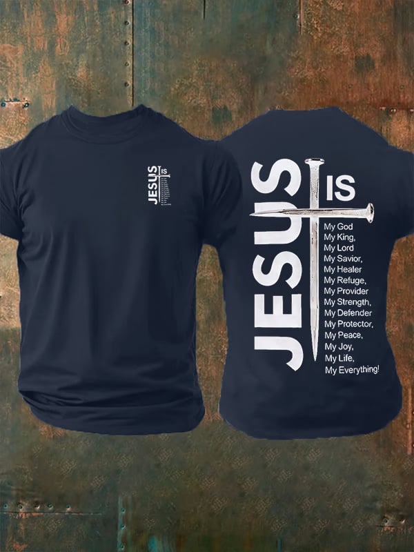 Men's JESUS IS My God Print T-Shirt