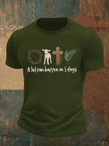 Men's  A lot can happen in 3 days  Print  T-Shirt