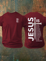 Men's JESUS IS My God Print T-Shirt