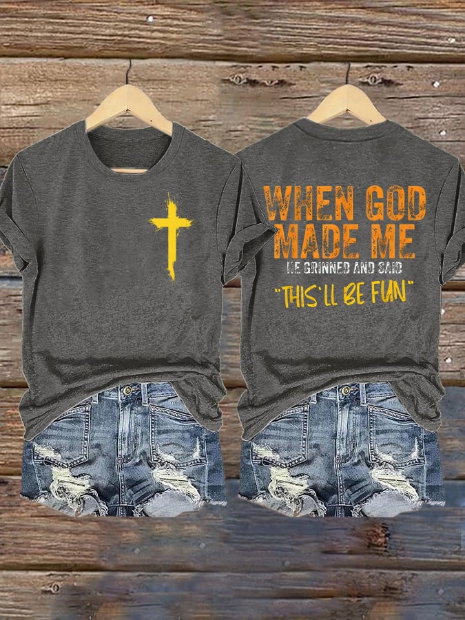 Women'S Casual Faith Short Sleeve T-Shirt