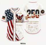 America 250th Anniversary Baseball Jersey - 1776-2026 Patriotic Freedom Shirt