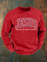 Men's  JESUS THE WAY, THE TRUTH & THE LIFE printed Sweatshirt