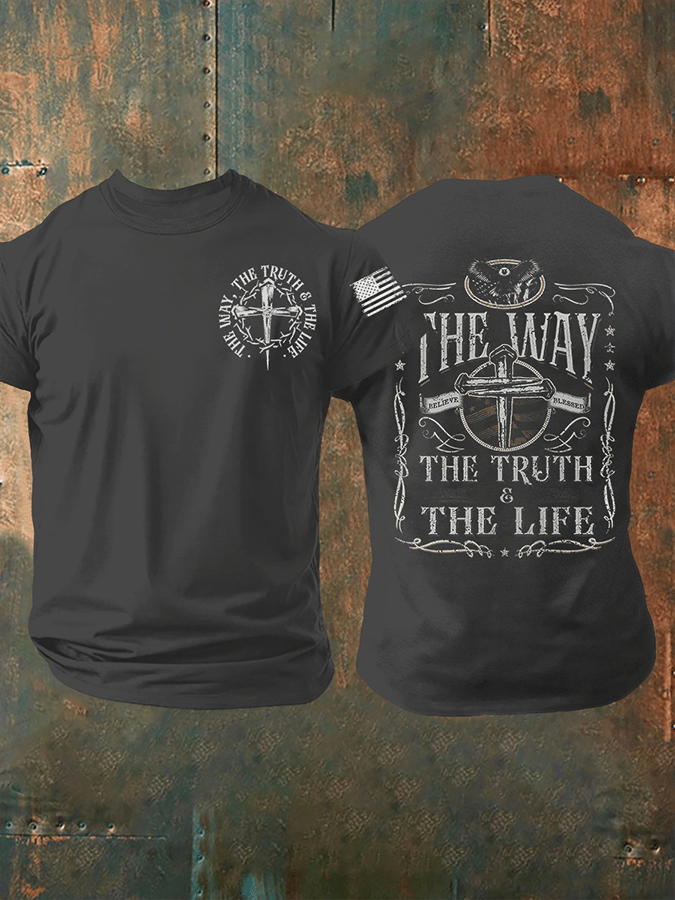 Men's The Truth THe Life The Way Short-sleeved T-shirt