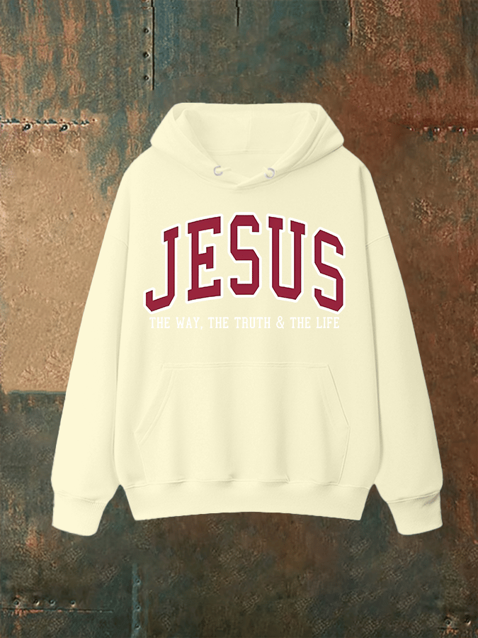 Unisex  JESUS THE WAY, THE TRUTH & THE LIFE printed  Hoodie