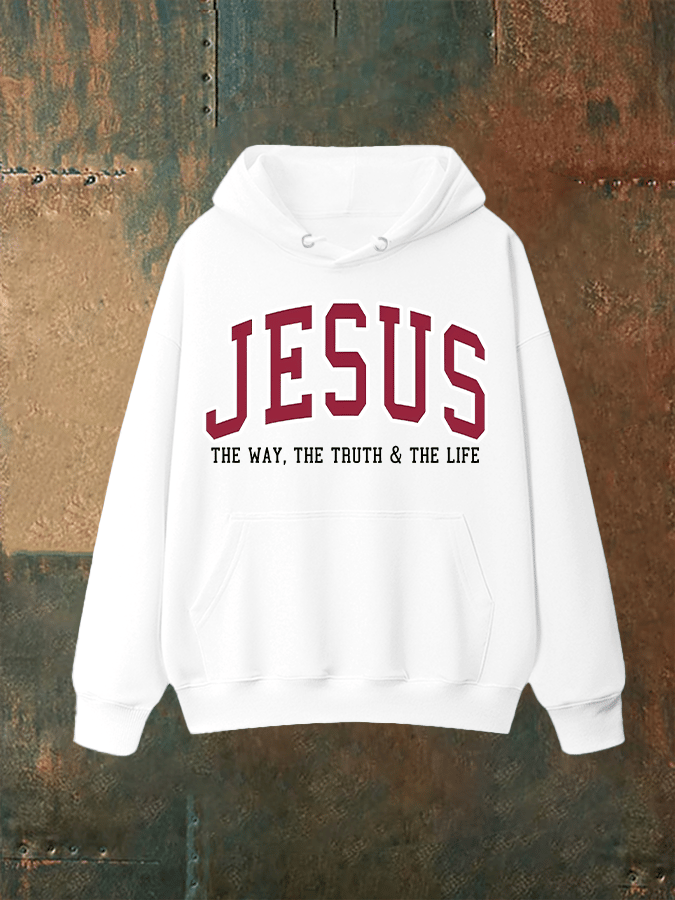 Unisex  JESUS THE WAY, THE TRUTH & THE LIFE printed  Hoodie
