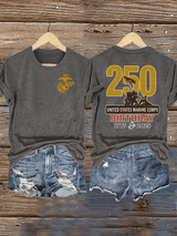 Women's  UNITED STATES MARINE CORPS BIRTHDAY Print T-Shirt