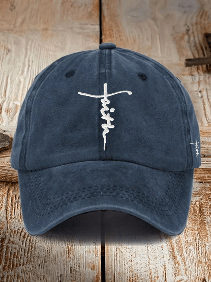 Unisex Christian faith embroidered hats