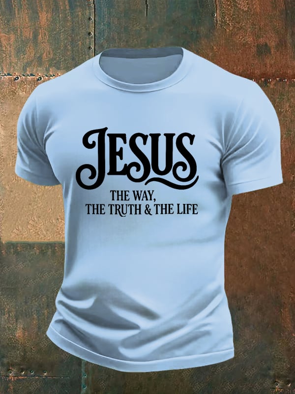 Men's  JESUS THE WAY Printed T-Shirt