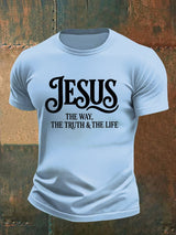 Men's  JESUS THE WAY Printed T-Shirt