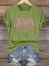 Women's  JESUS THE WAY Printed T-Shirt