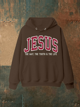 Unisex  JESUS THE WAY, THE TRUTH & THE LIFE printed  Hoodie