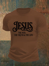 Men's  JESUS THE WAY Printed T-Shirt