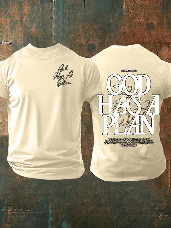 Men's  God Has a Plan   T-Shirt