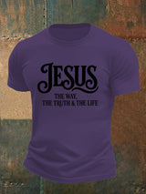 Men's  JESUS THE WAY Printed T-Shirt