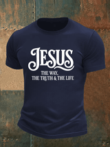 Men's  JESUS THE WAY Printed T-Shirt