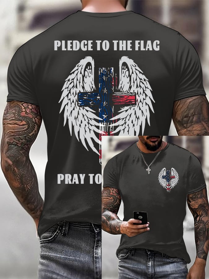 Men'S Casual Faith Print T-Shirt