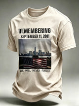 Men's Never Forget September 11 Print T-Shirt