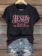 Women's  JESUS THE WAY Printed T-Shirt
