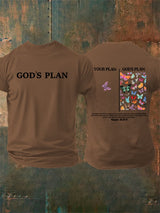 Men's  your-plan-and-god's-plan  Print  T-Shirt
