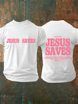 Men's  Jesus saves Print T-Shirt