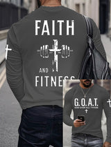 Men's Raven's Gym Faith  Printed Long Sleeve Top