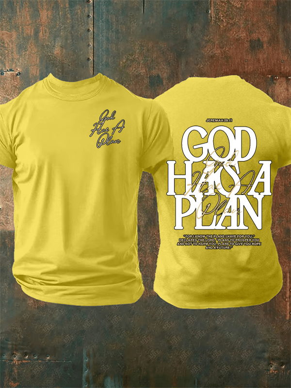 Men's  God Has a Plan   T-Shirt