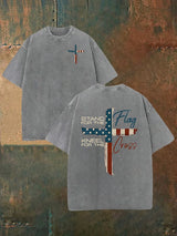 Unisex  STAND FOR THE KNEEL FOR THE Print  Washable T-shirt